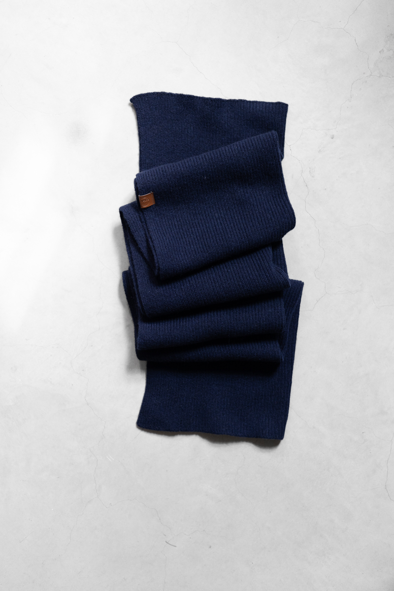 SCARF CASHWOOL NAVY